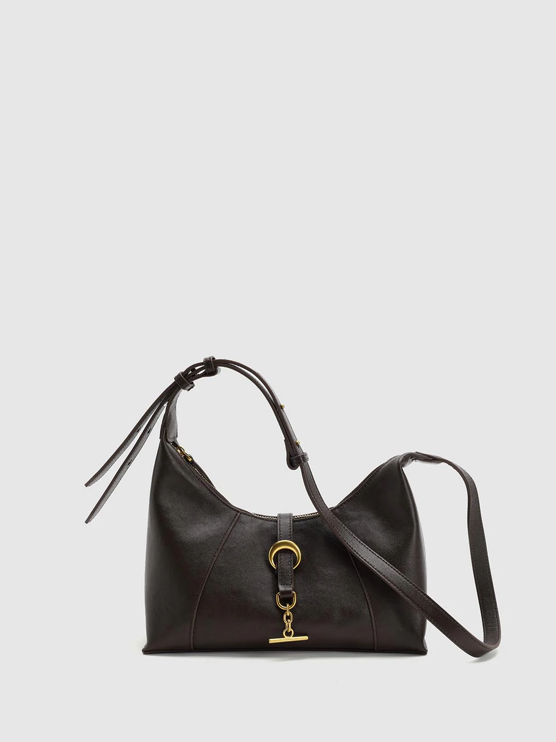 Faux Leather Square Shoulder Bag - Image 8