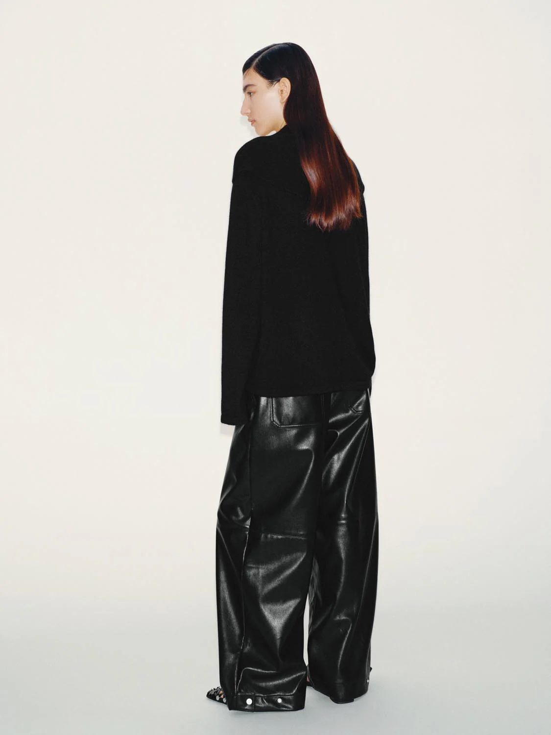Faux Leather Straight Leg Pants - Image 5