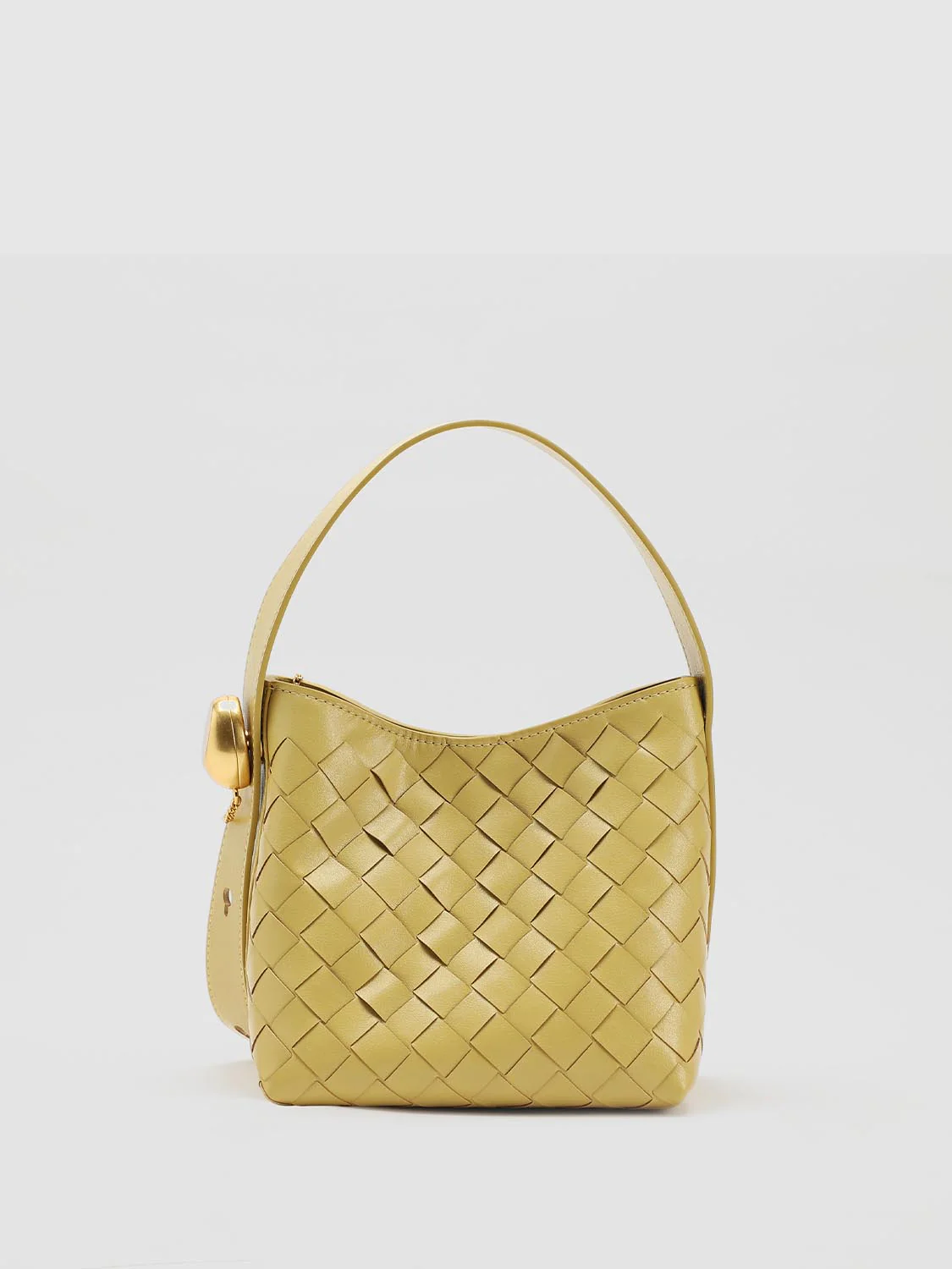 Faux Leather Weave Grab Shoulder Bags - Image 2