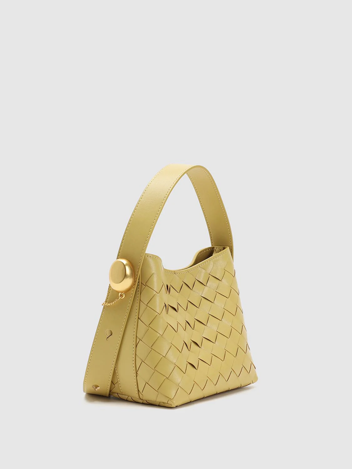 Faux Leather Weave Grab Shoulder Bags - Image 3