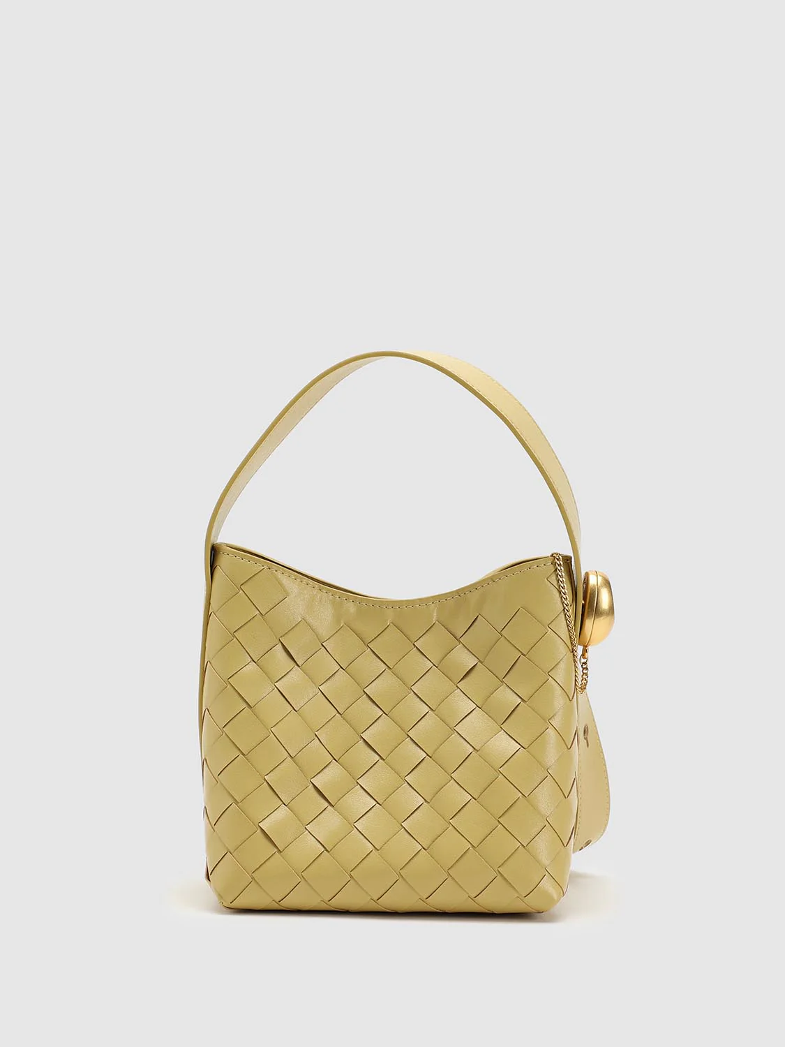 Faux Leather Weave Grab Shoulder Bags - Image 9