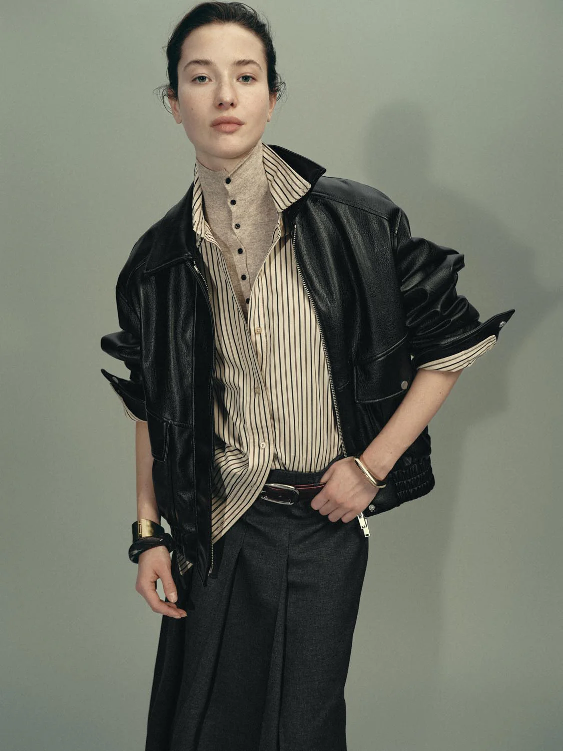 Flap Pocket Bomber Jackets - Image 2