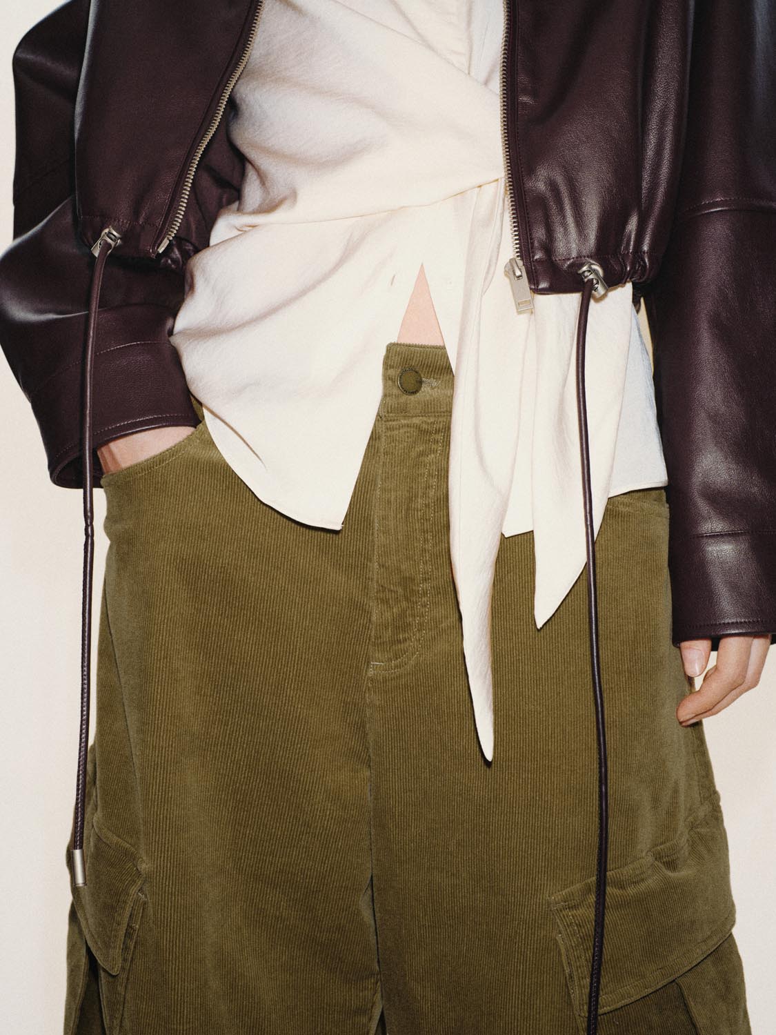 Flap Pocket Cargo Barrel Leg Pants - Image 5