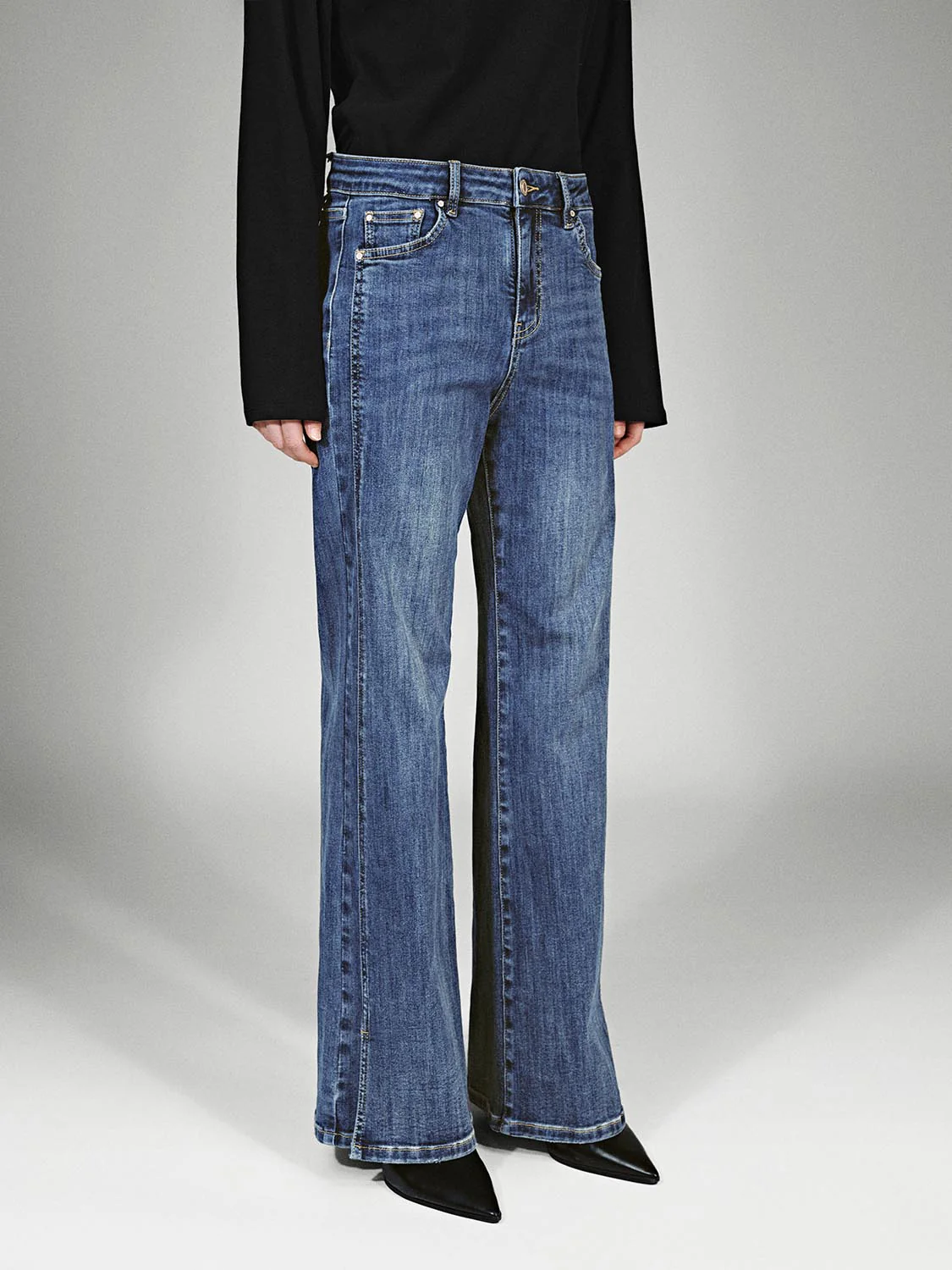 Flare Leg Jeans - Image 3