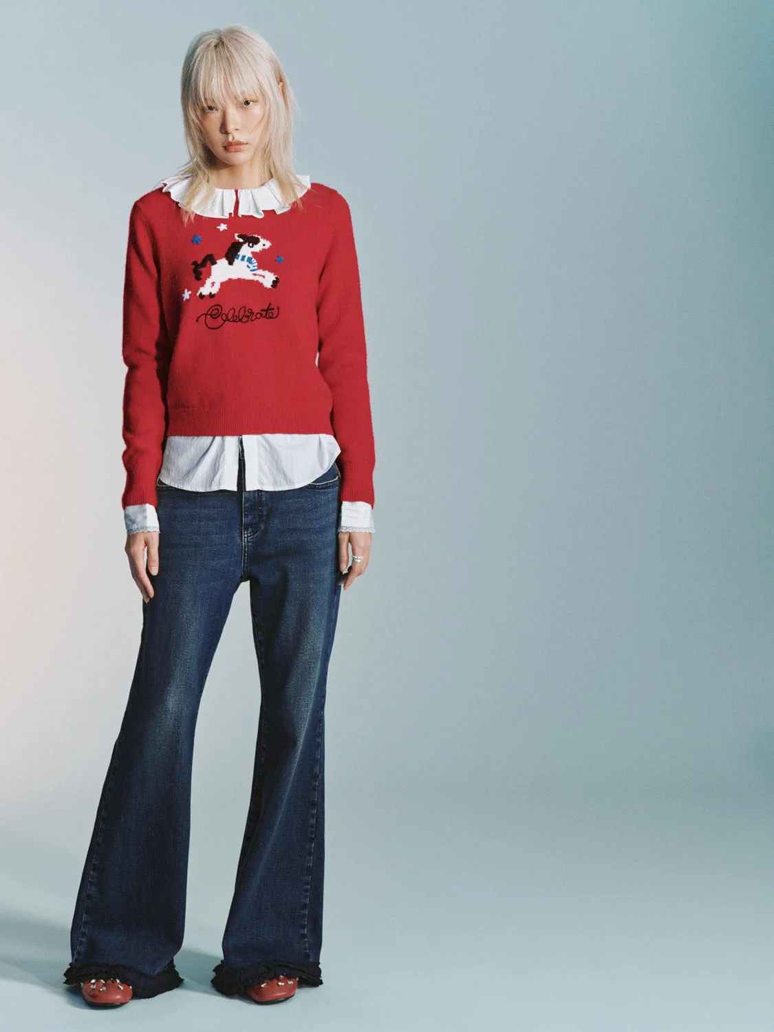 Flare Leg Jeans - Image 6