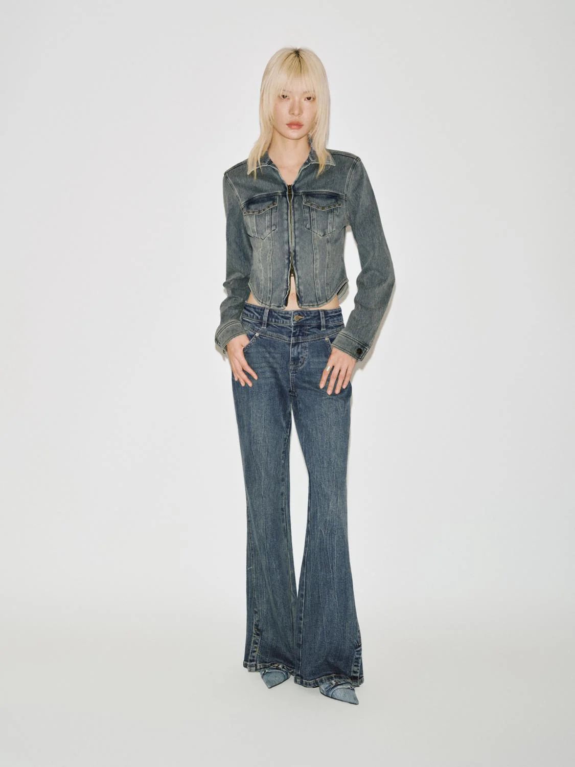 Flare Leg Jeans - Image 6