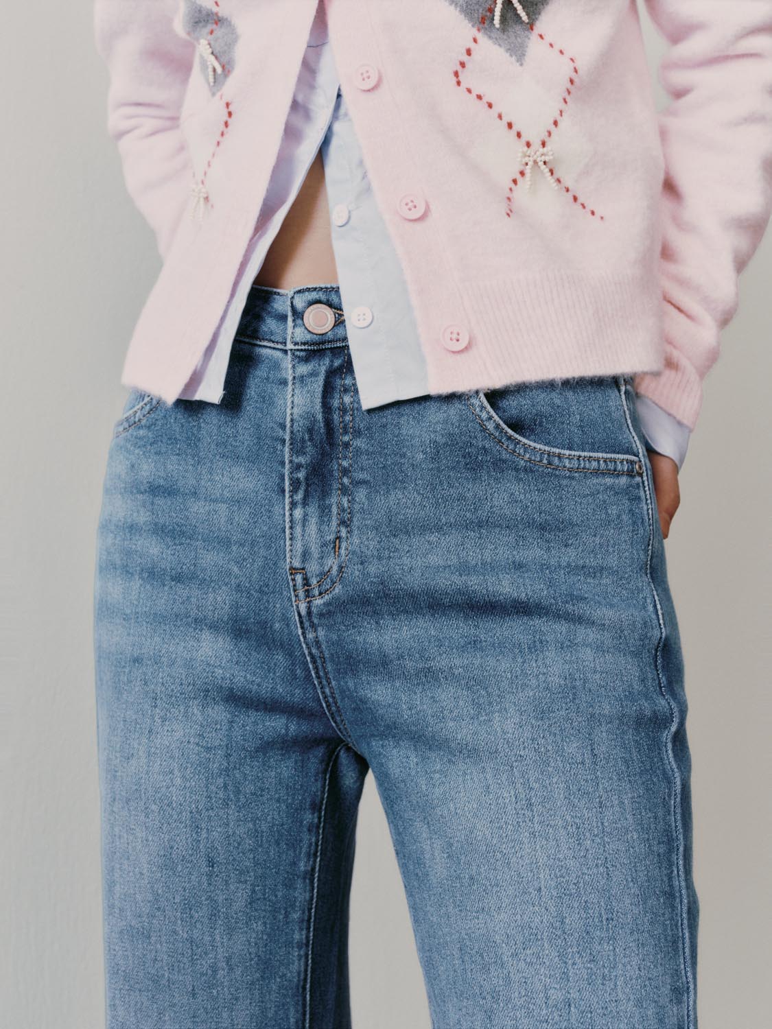 Flare Leg Jeans - Image 5