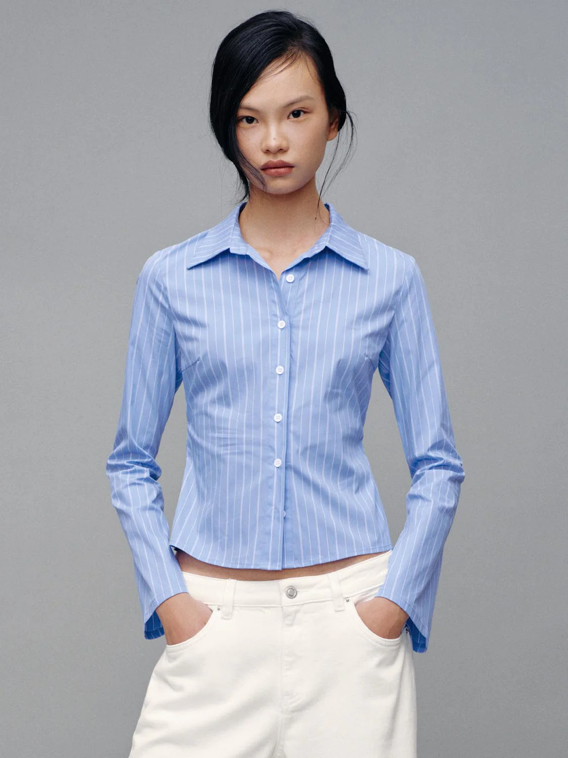 Flare Sleeve Nipped Waist Shirts - Image 18