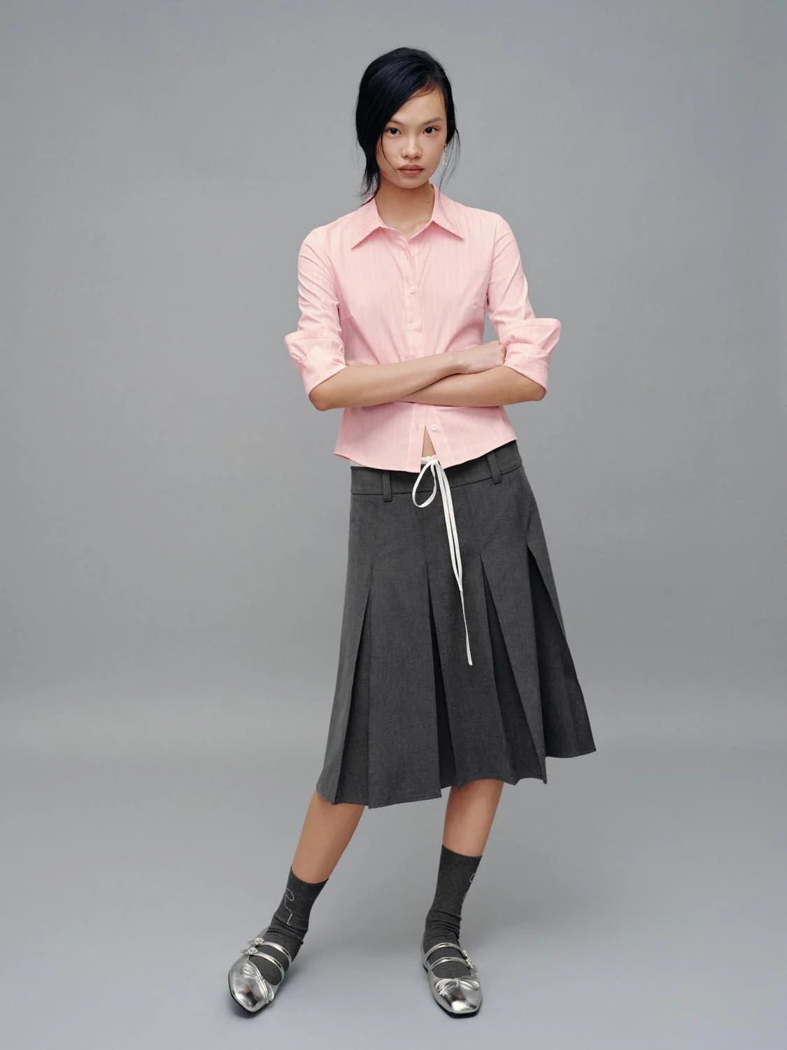 Flare Sleeve Nipped Waist Shirts - Image 5