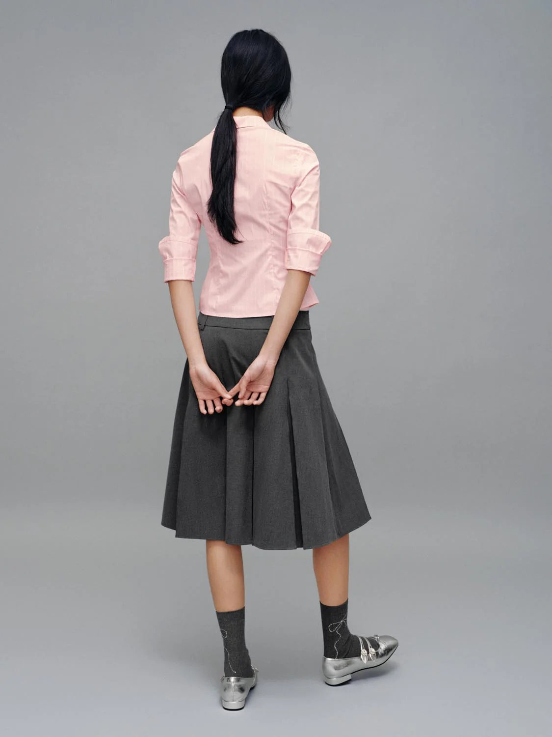 Flare Sleeve Nipped Waist Shirts - Image 6