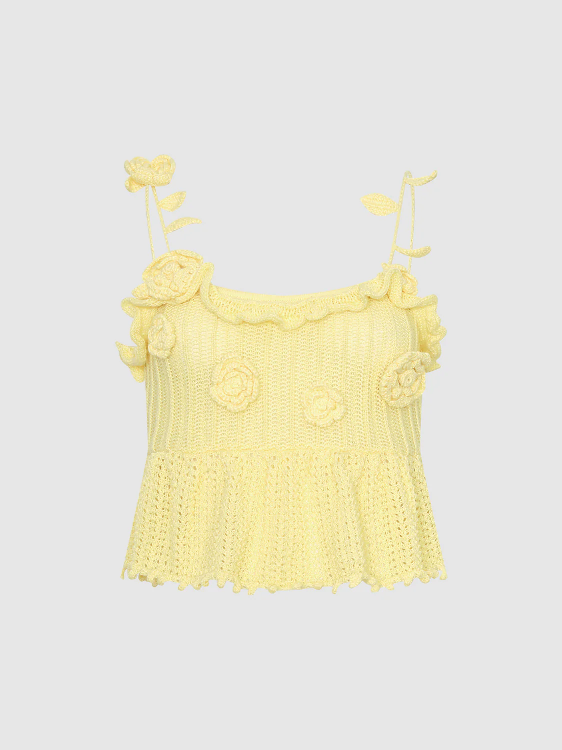 Flower Crochet Cami Tops - Image 18