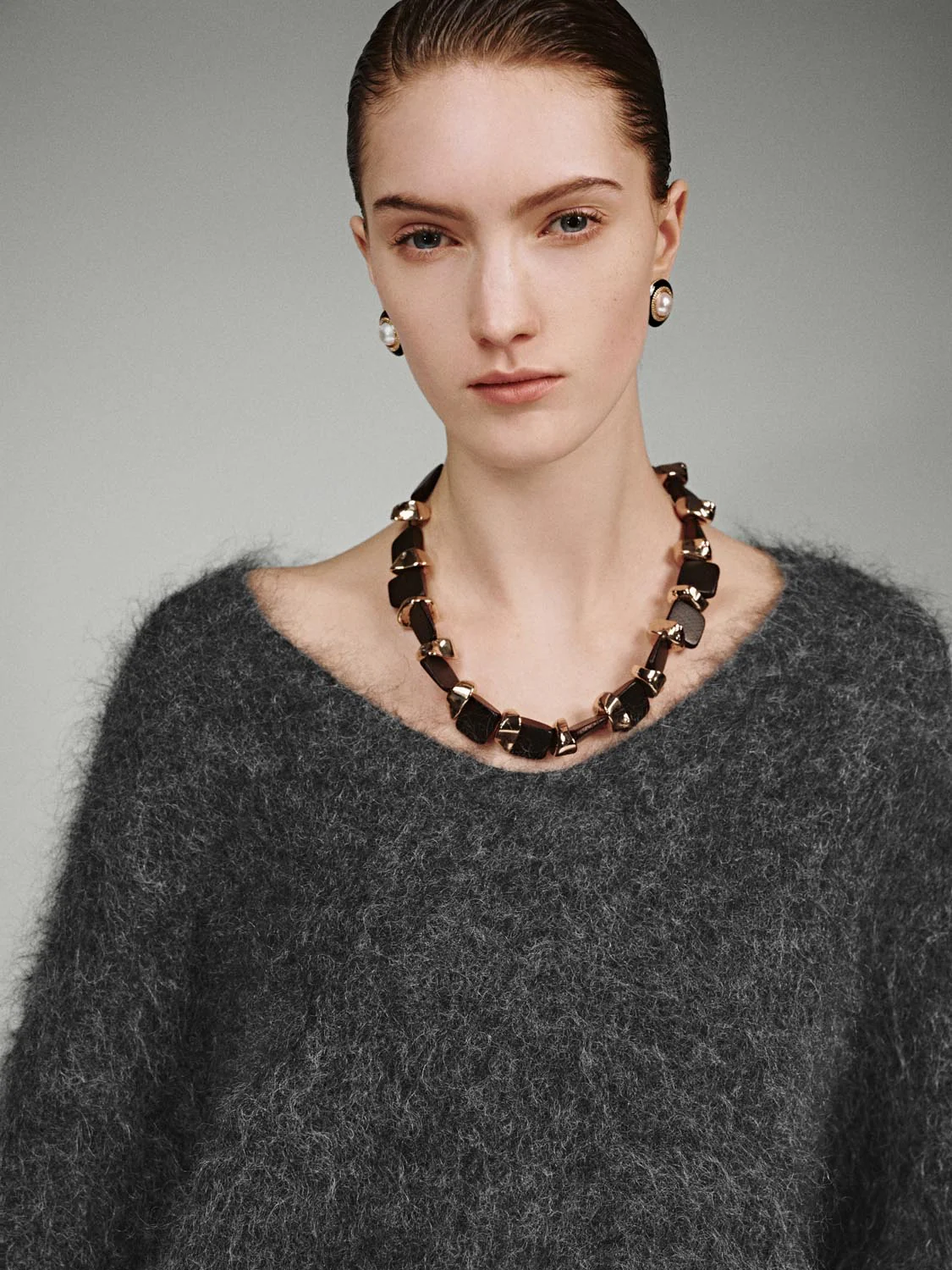 Fluffy Long Sleeve Knitted T-Shirts - Image 3
