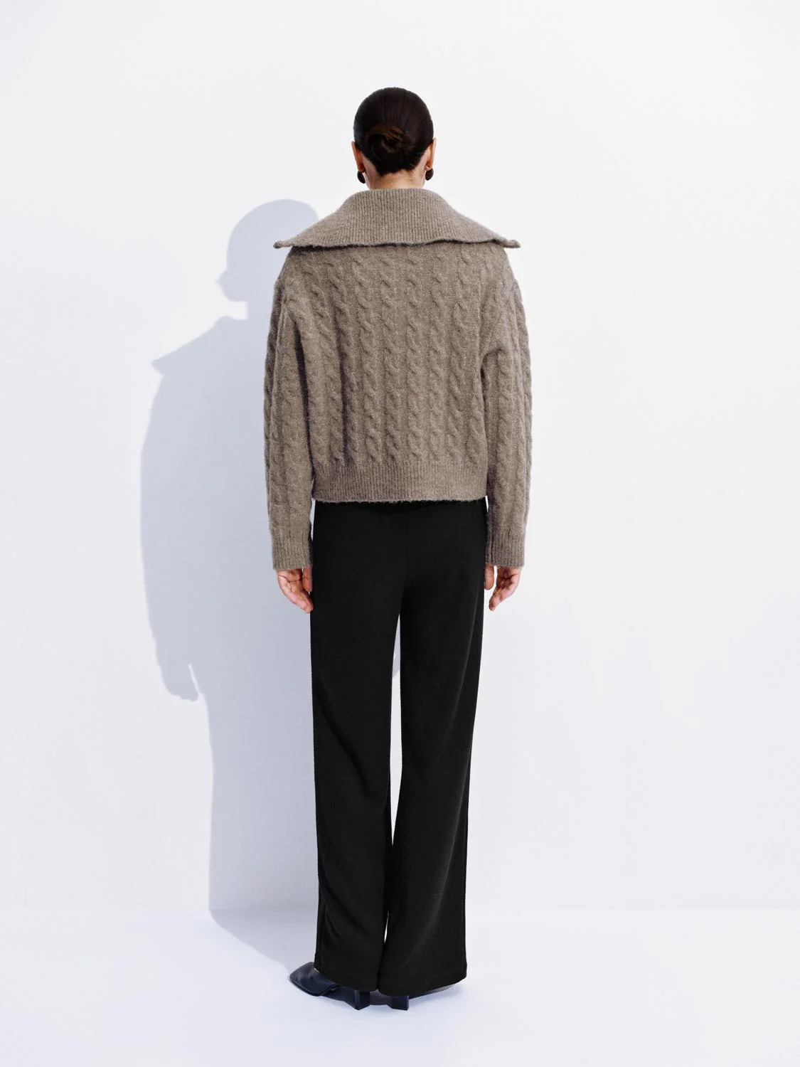 Full Zip Braid Knitted Cardigans - Image 14
