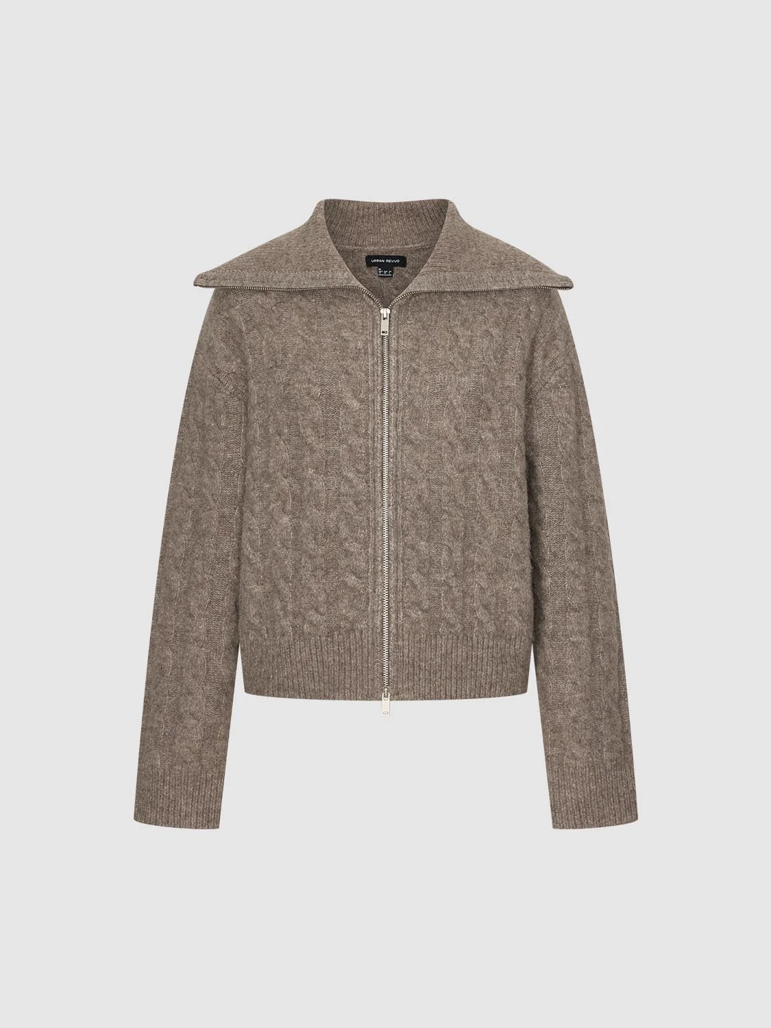 Full Zip Braid Knitted Cardigans - Image 15