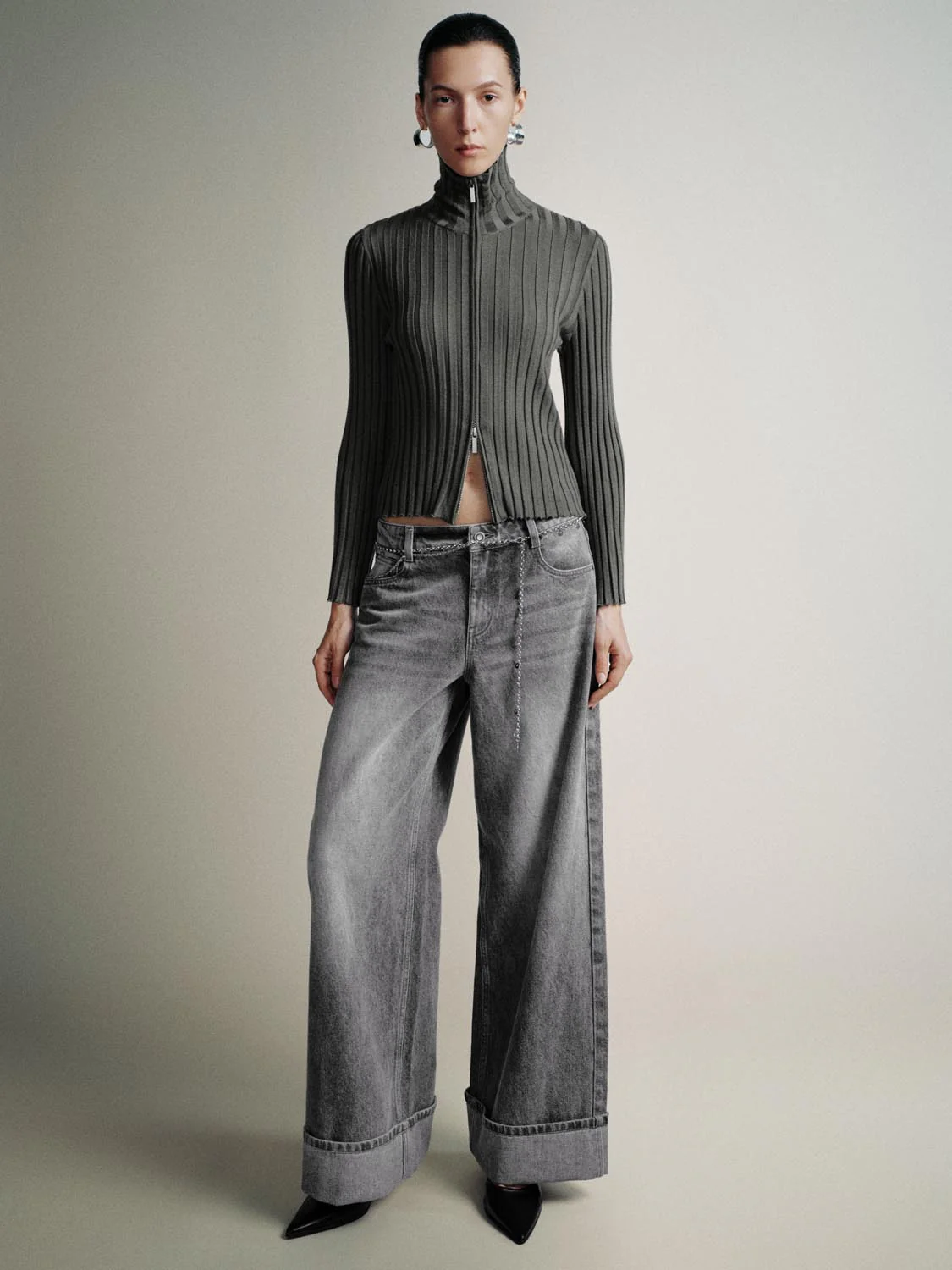 Full Zip Knitted Cardigans - Image 4