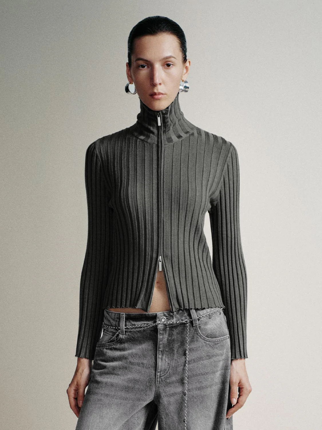 Full Zip Knitted Cardigans - Image 9