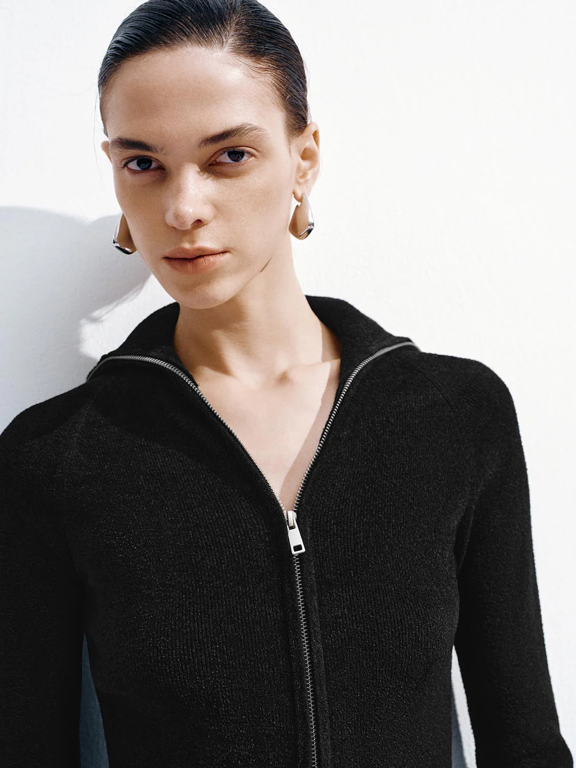Full Zip Slim Knitted Cardigans - Image 3