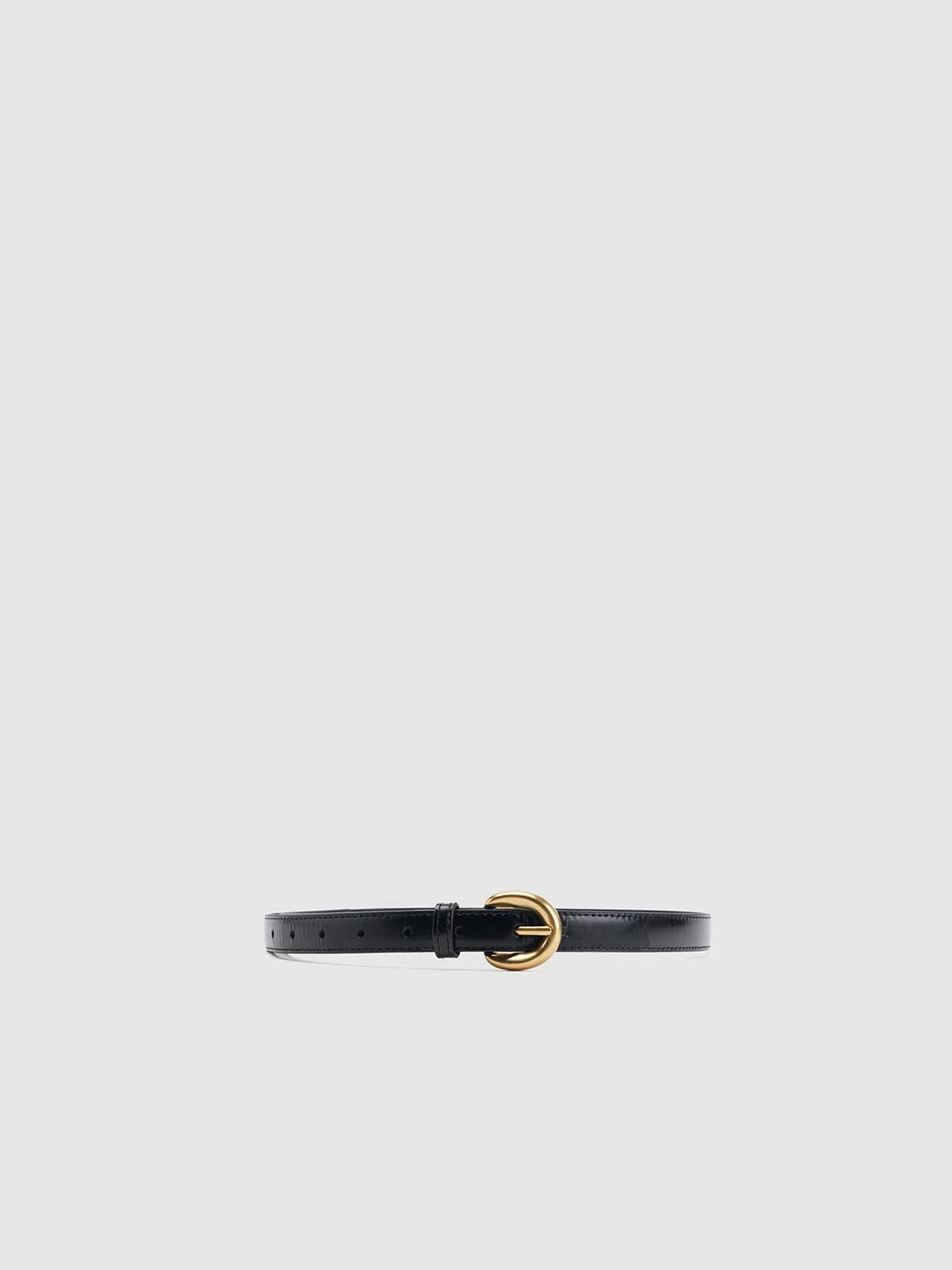 Gold Round Buckle Leather Belts - Image 14