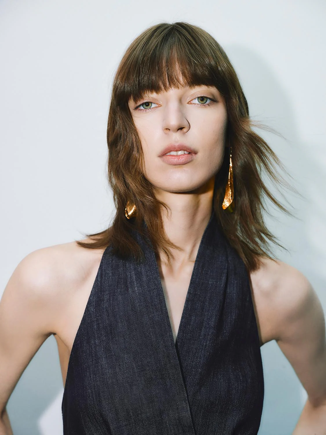 Halter Neck Denim Dresses - Image 4
