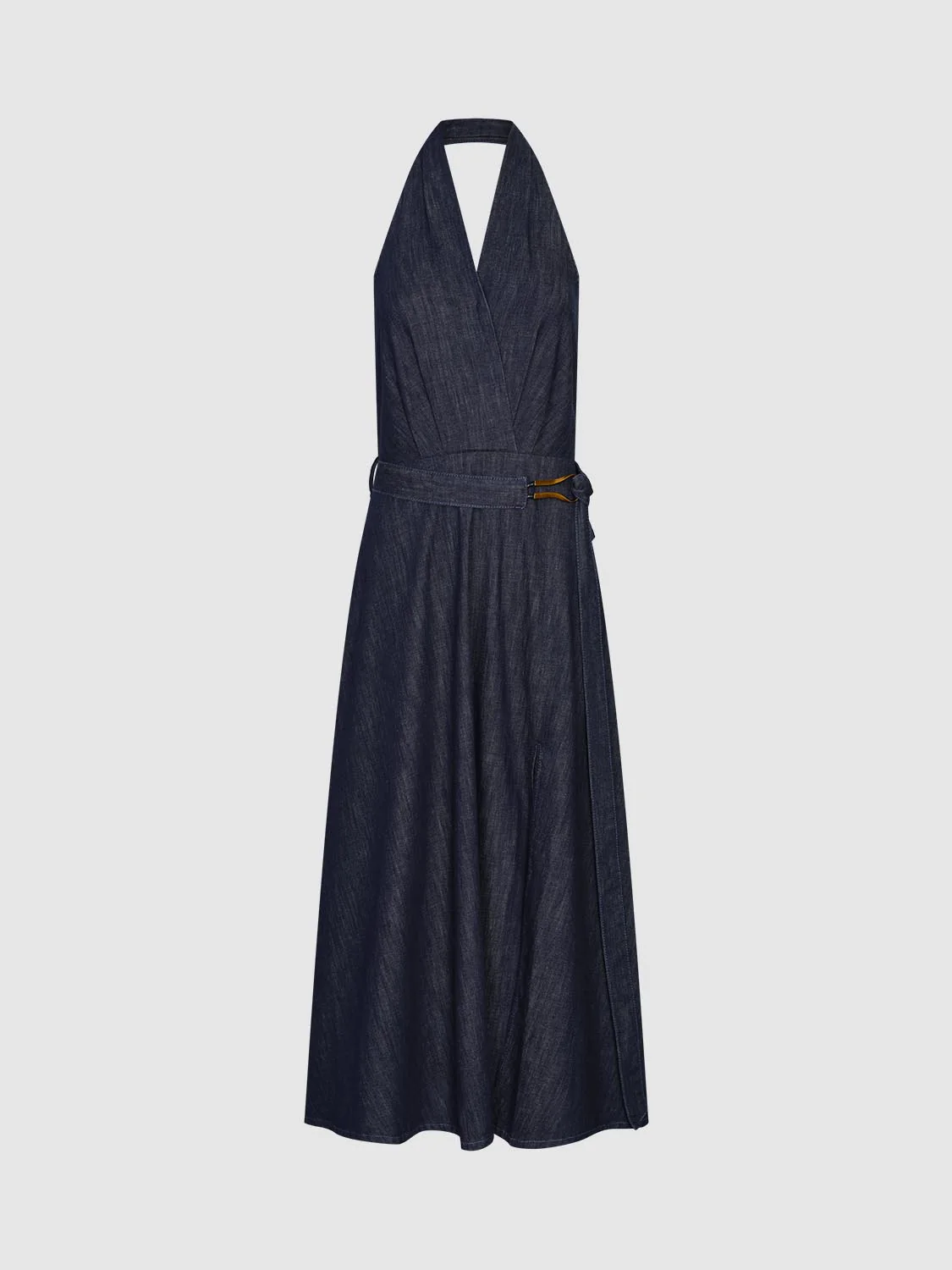Halter Neck Denim Dresses - Image 7