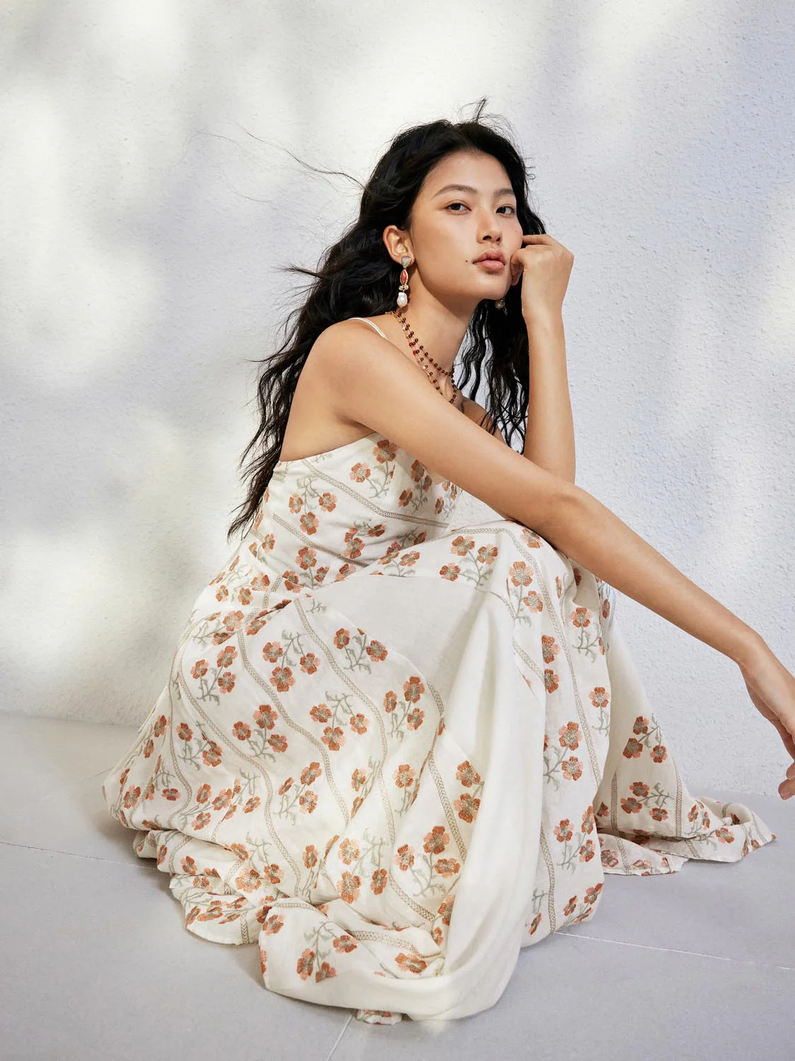 Halter Neck Floral A-Line Mini Dresses - Image 5