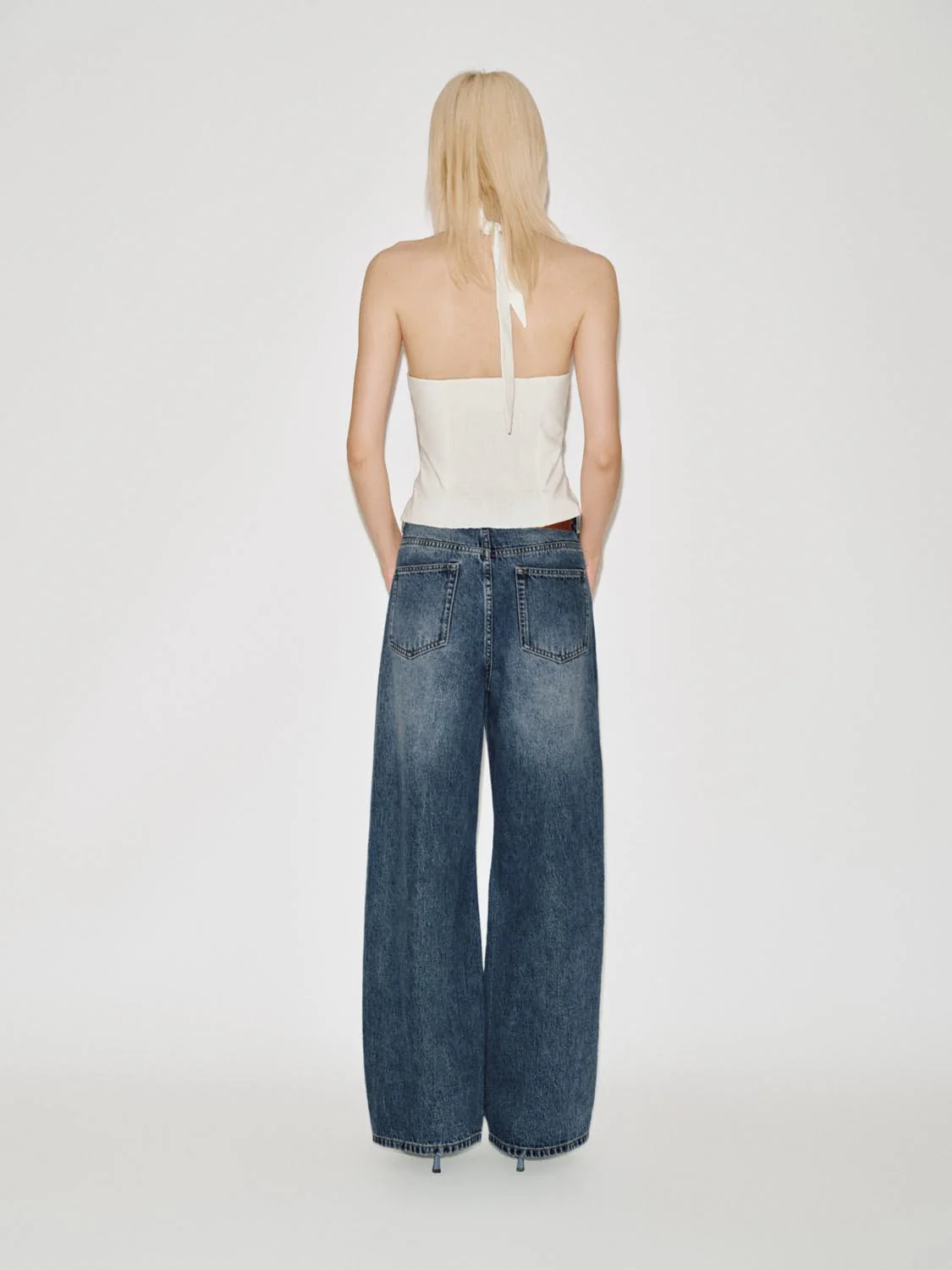Halter Neck Lace Trim Sleeveless Shirts - Image 6