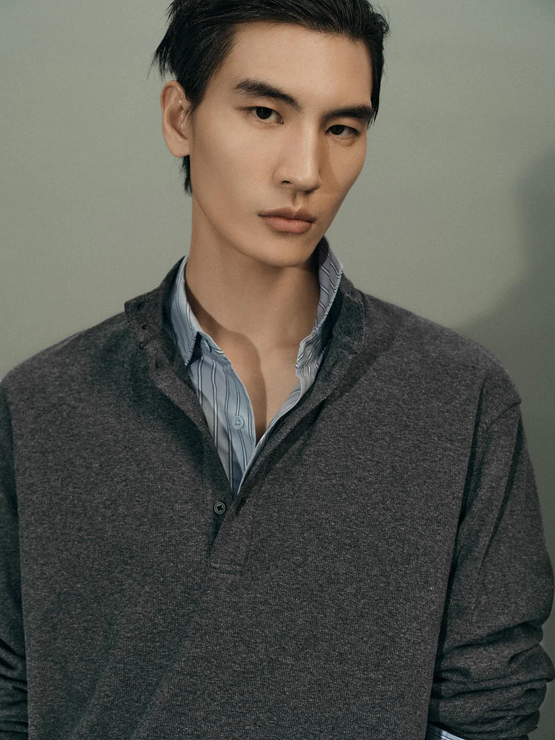 Henley Neck Long Sleeve T-Shirts - Image 3
