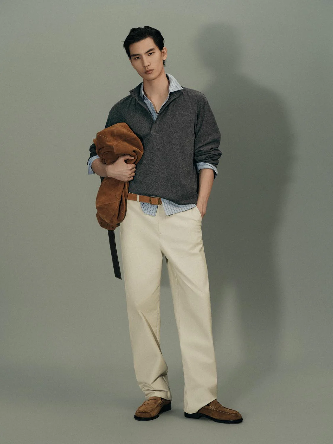 Henley Neck Long Sleeve T-Shirts - Image 4