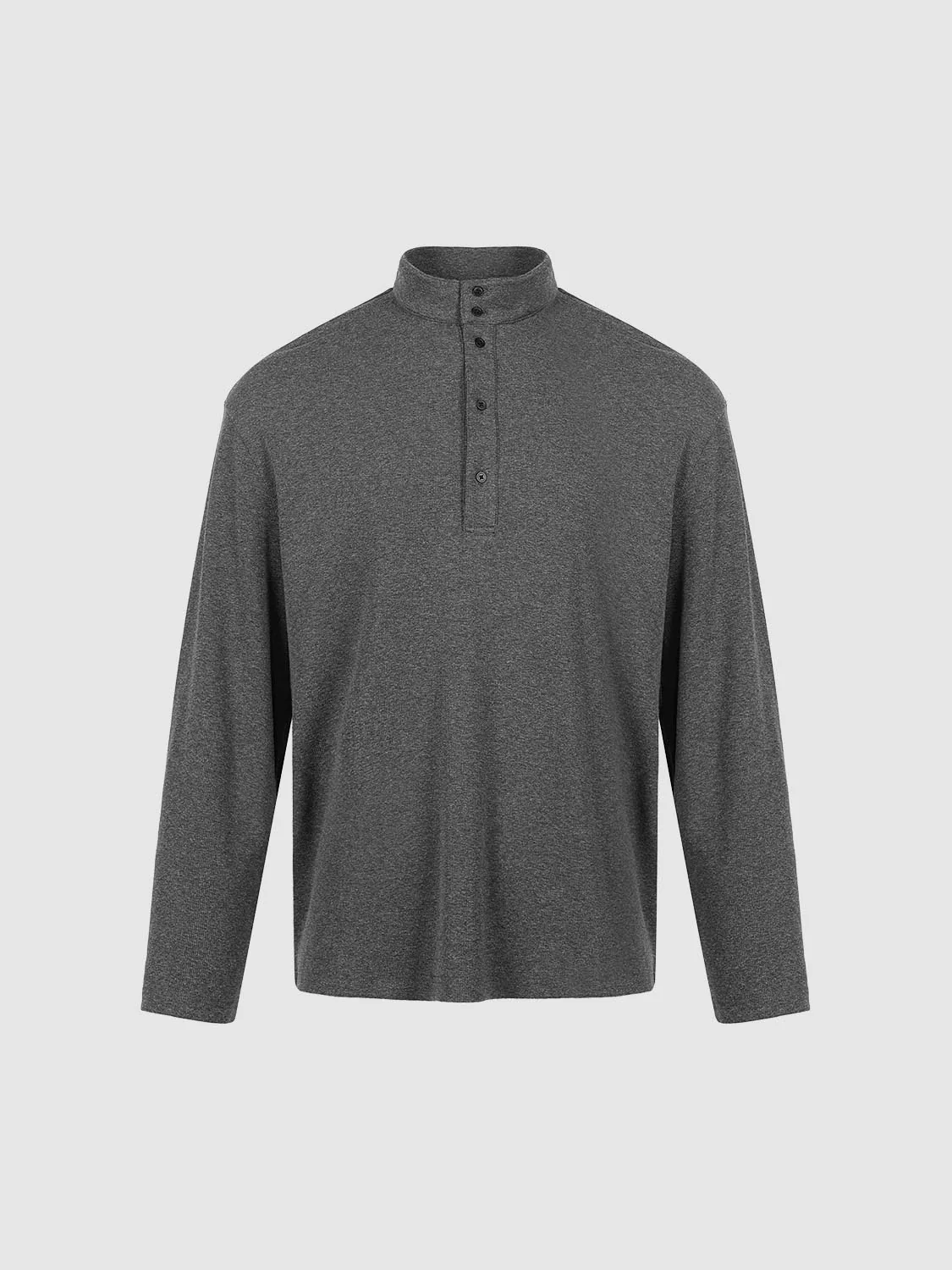 Henley Neck Long Sleeve T-Shirts - Image 7