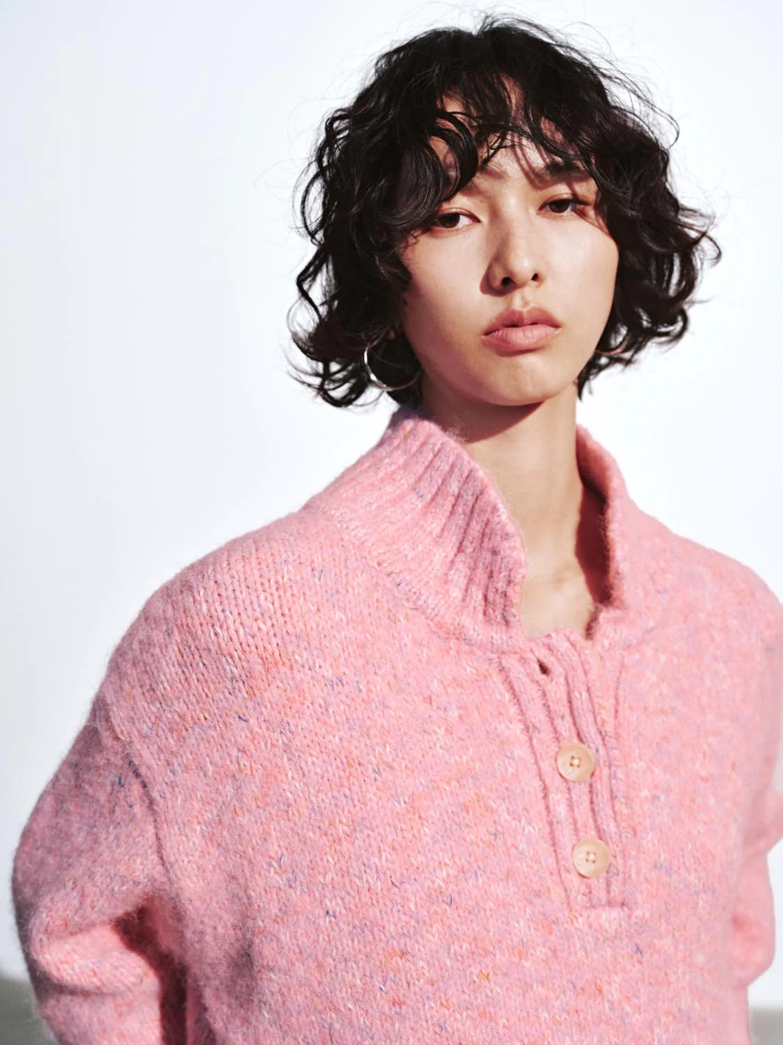Henley Neck Thick Knitted T-Shirts - Image 13