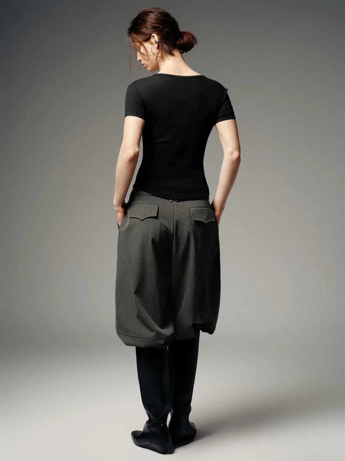 Henley Scoop Neck Skinny Fit T-Shirts - Image 14