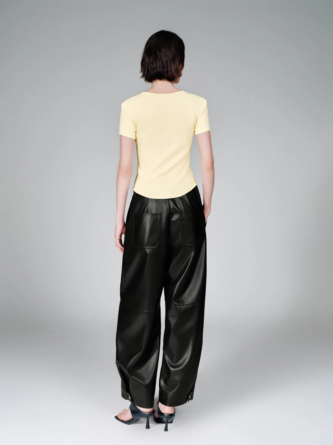 Henley Scoop Neck Skinny Fit T-Shirts - Image 22