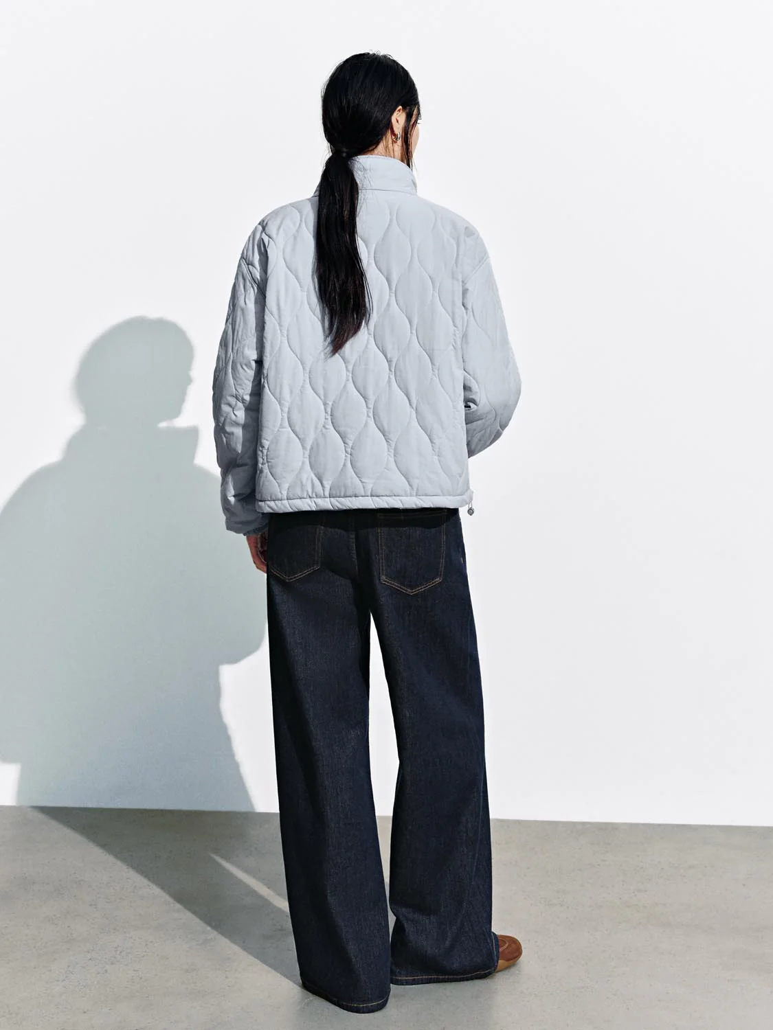 High Neck Button Up Padded Jackets - Image 14