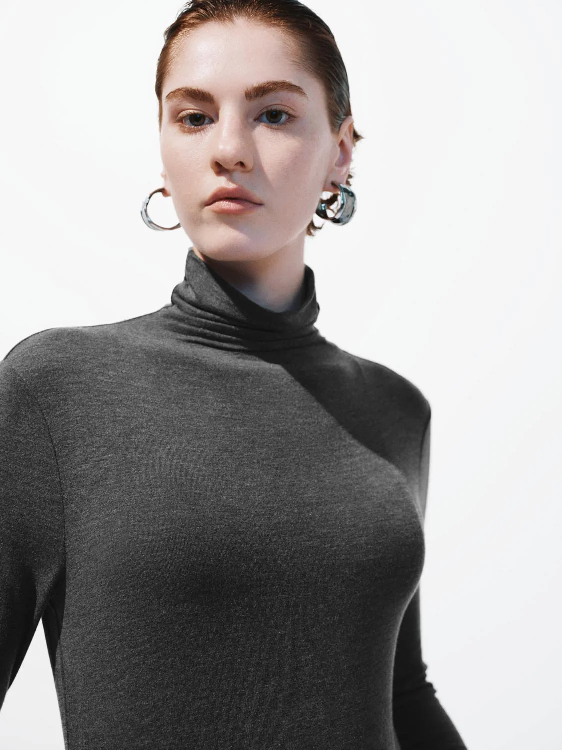 High Neck Long Sleeve T-Shirts - Image 27