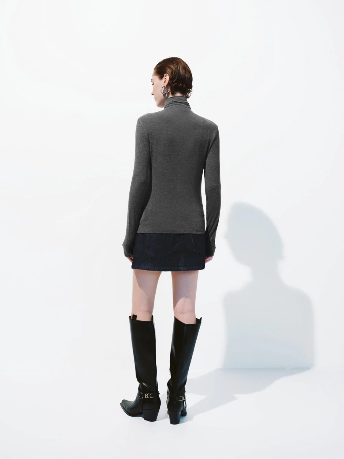 High Neck Long Sleeve T-Shirts - Image 30