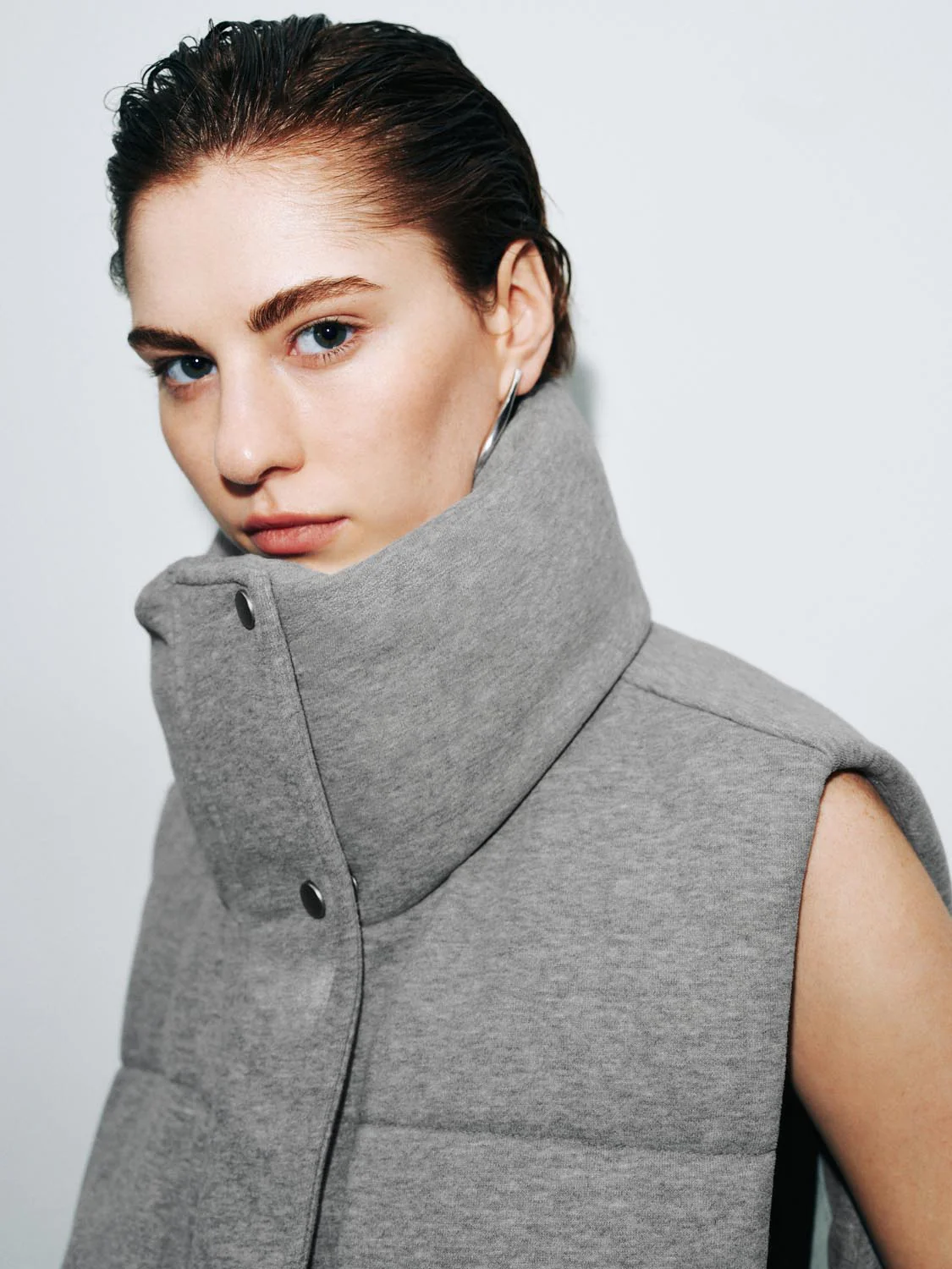 High Neck Padded Vest - Image 3