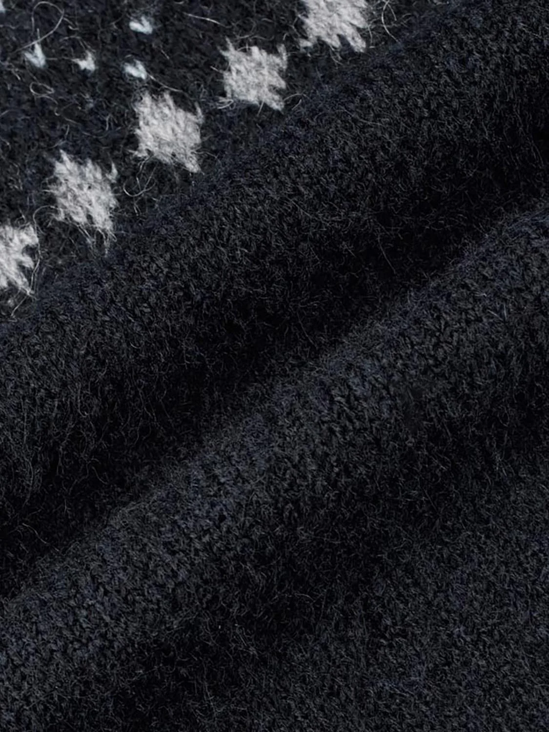 Hooded Intarsia Zip Up Knitted Cardigans - Image 16