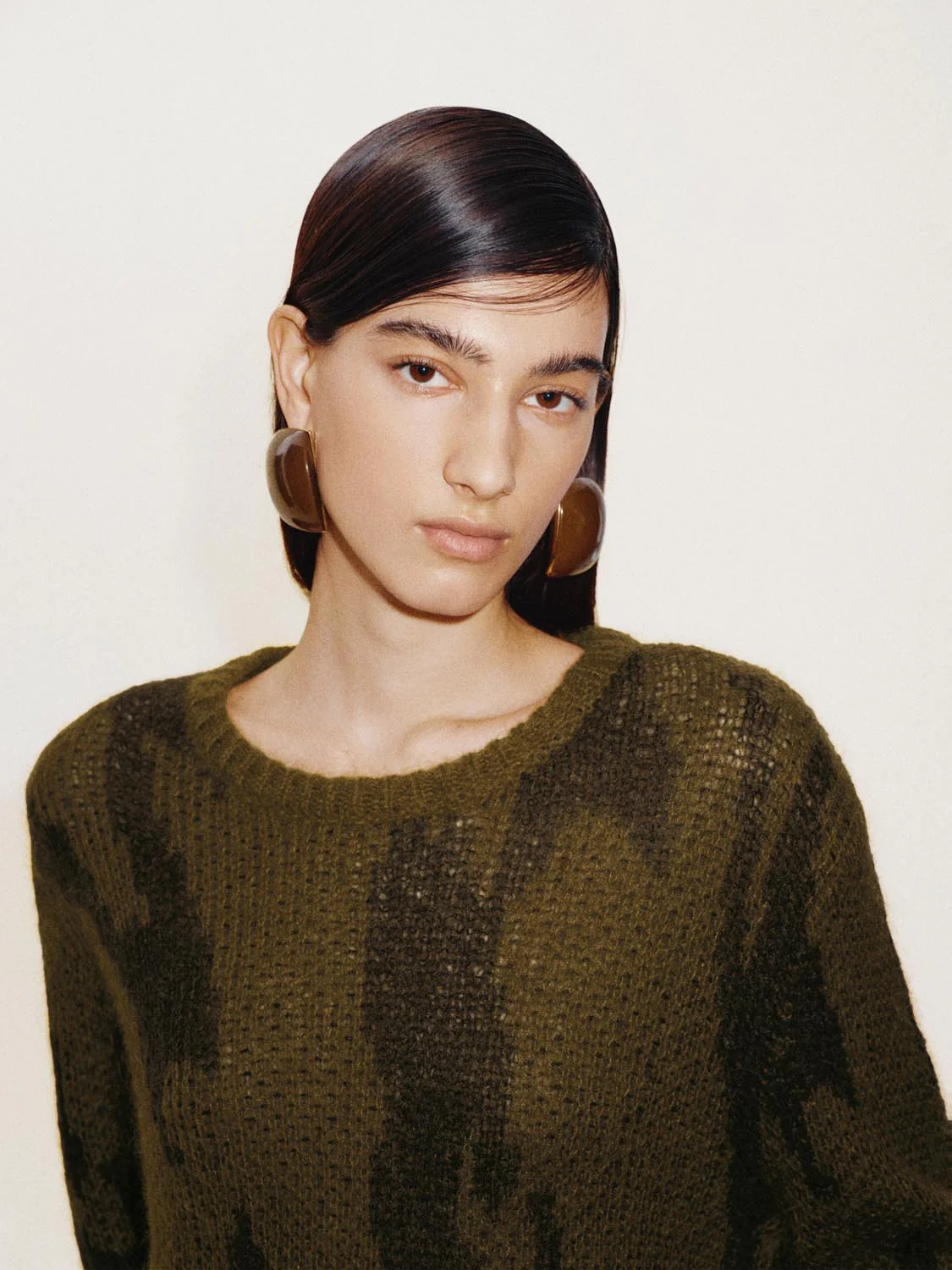 Intarsia Long Sleeve Knitted T-Shirts - Image 3