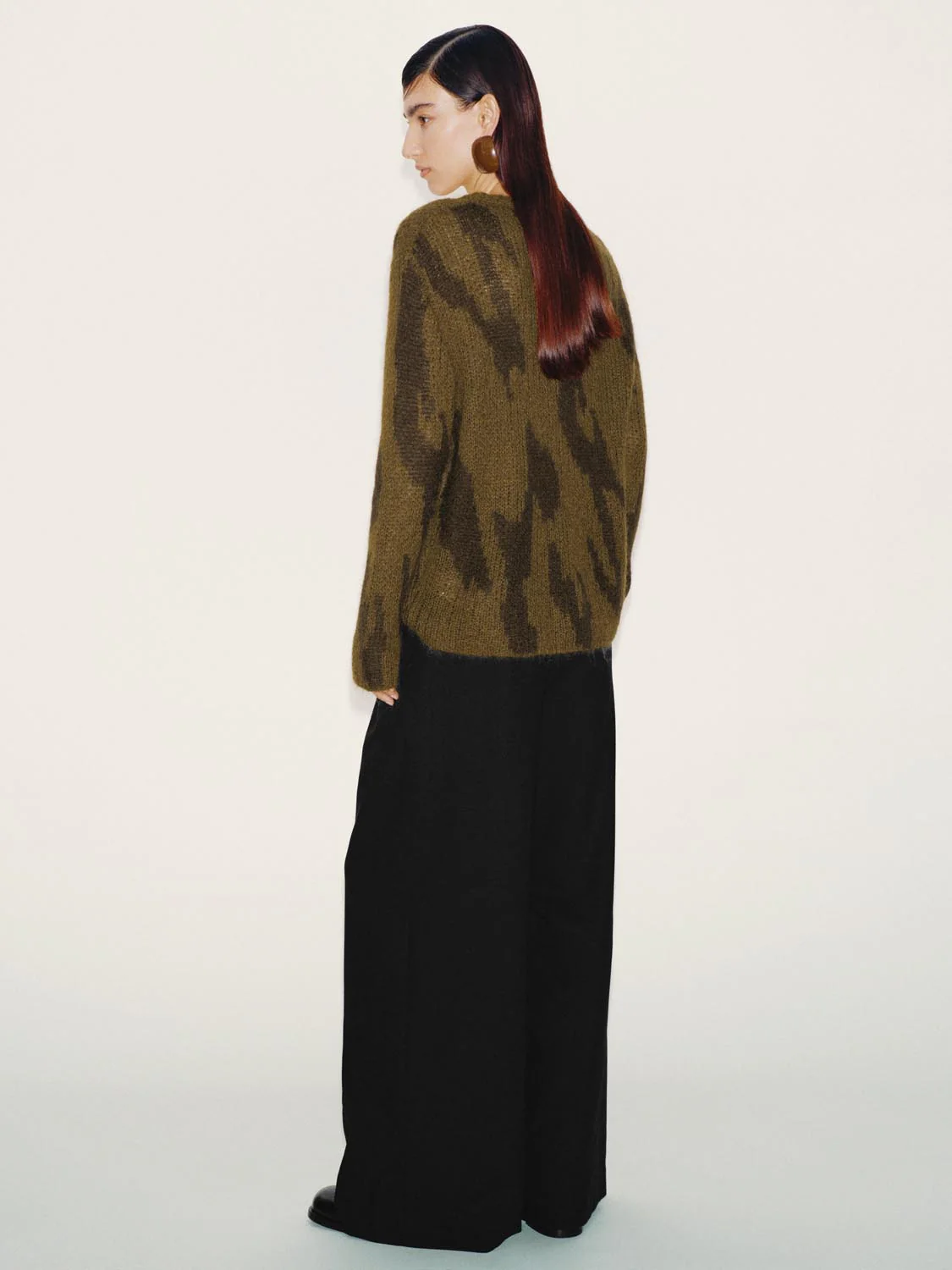 Intarsia Long Sleeve Knitted T-Shirts - Image 6