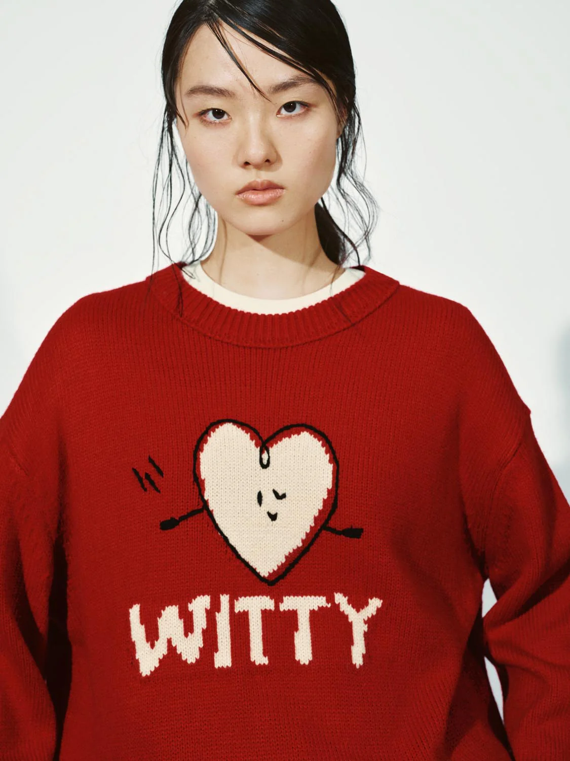 Intarsia Long Sleeve Knitted T-Shirts - Image 3