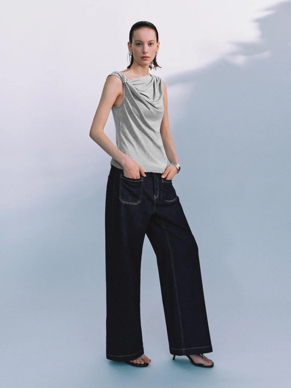 Knot Cap Sleeve T-Shirts - Image 5