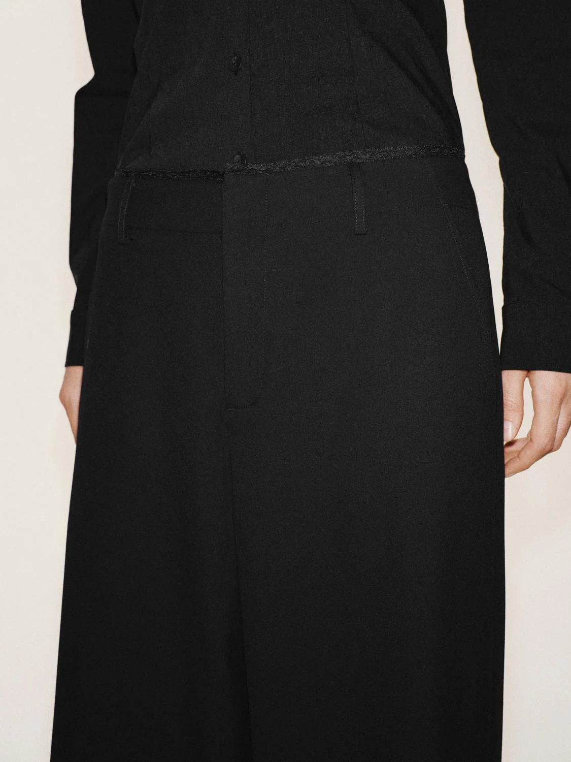 Lace Detail Wide Leg Pants - Image 7