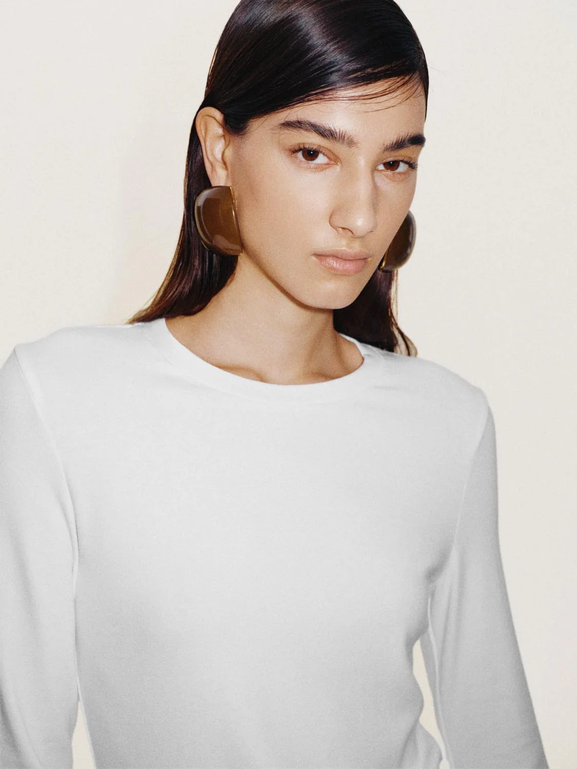 Lace Trim Long Sleeve T-Shirts - Image 3