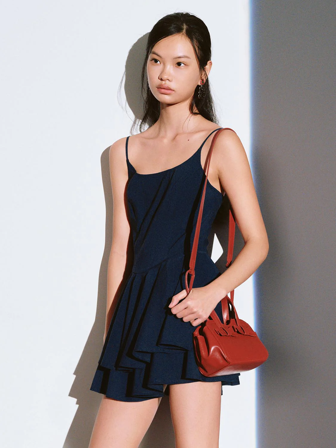 Lace Trim Strappy A-Line Mini Dresses - Image 9