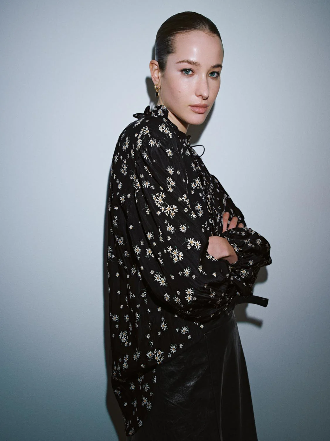 Lace-Up Floral Overhead Shirt - Image 2