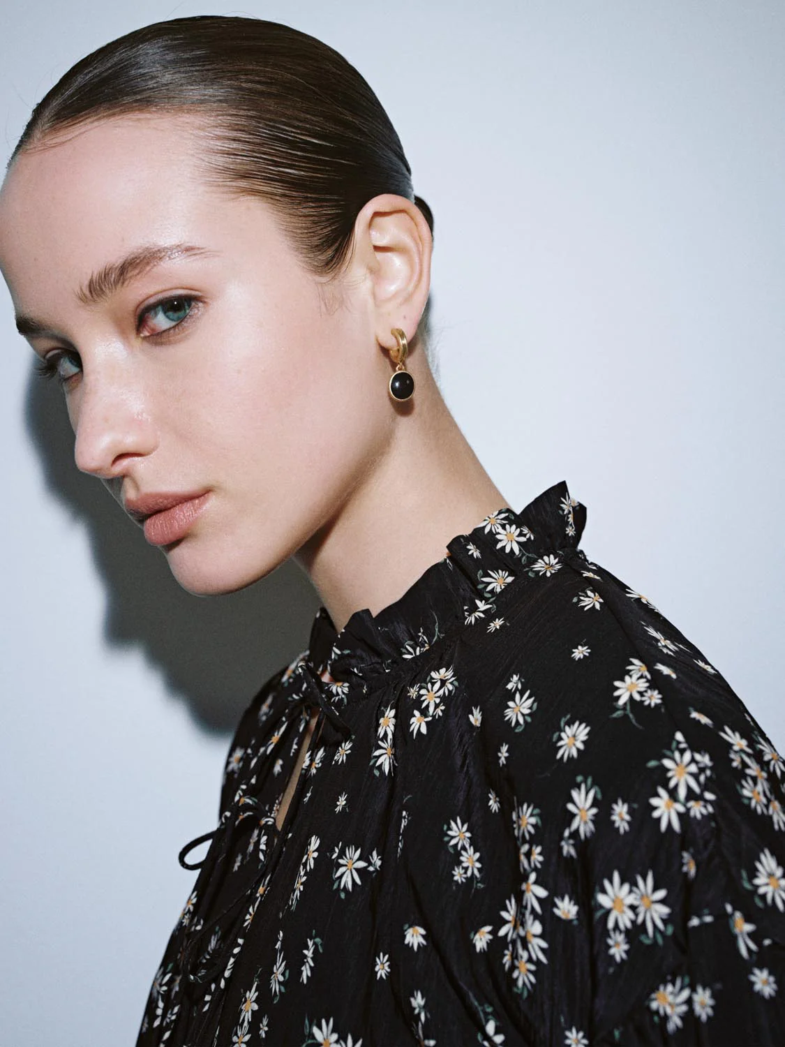 Lace-Up Floral Overhead Shirt - Image 3