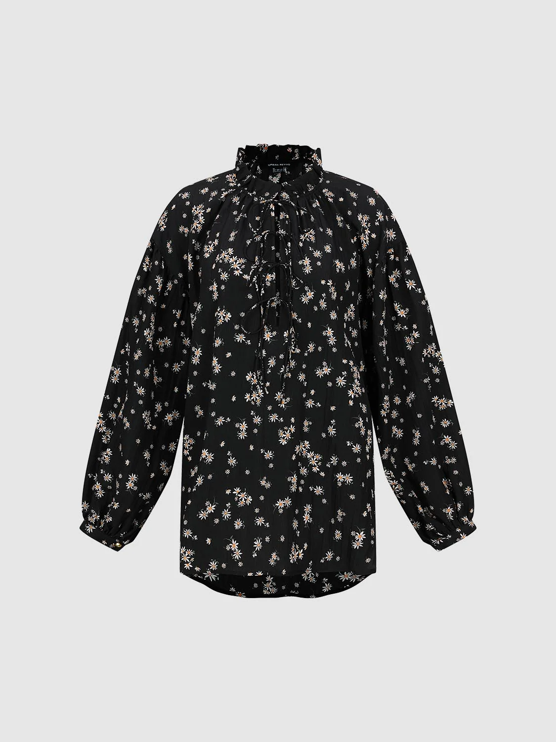 Lace-Up Floral Overhead Shirt - Image 7
