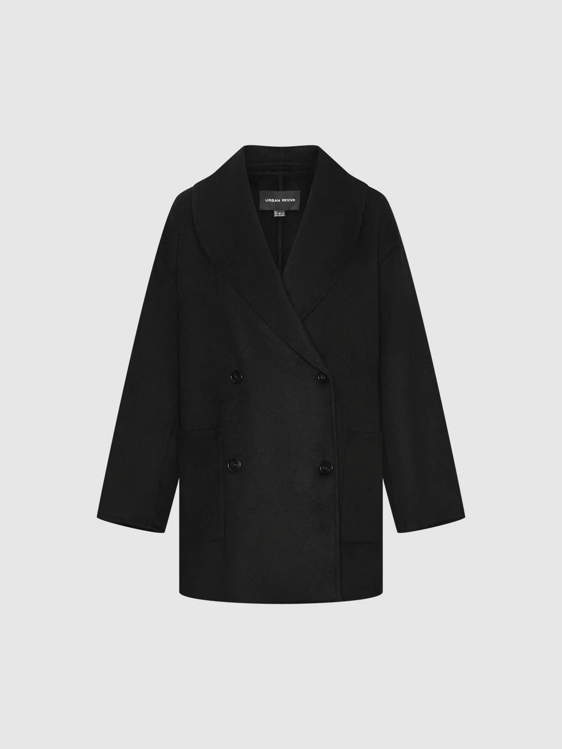 Large Collar Double Breasted Trench Coats - Image 15