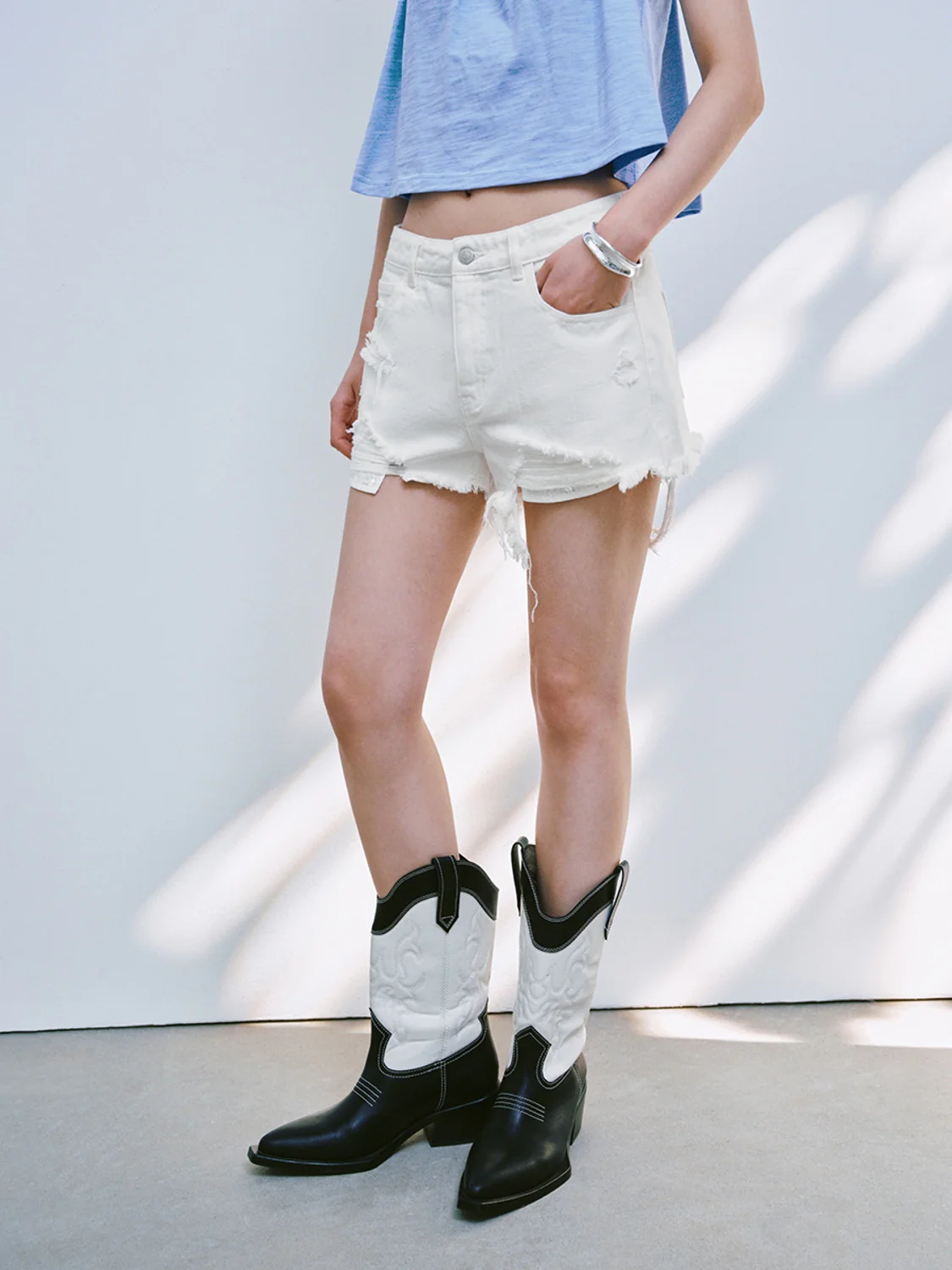 Leisure Denim Shorts - Image 6