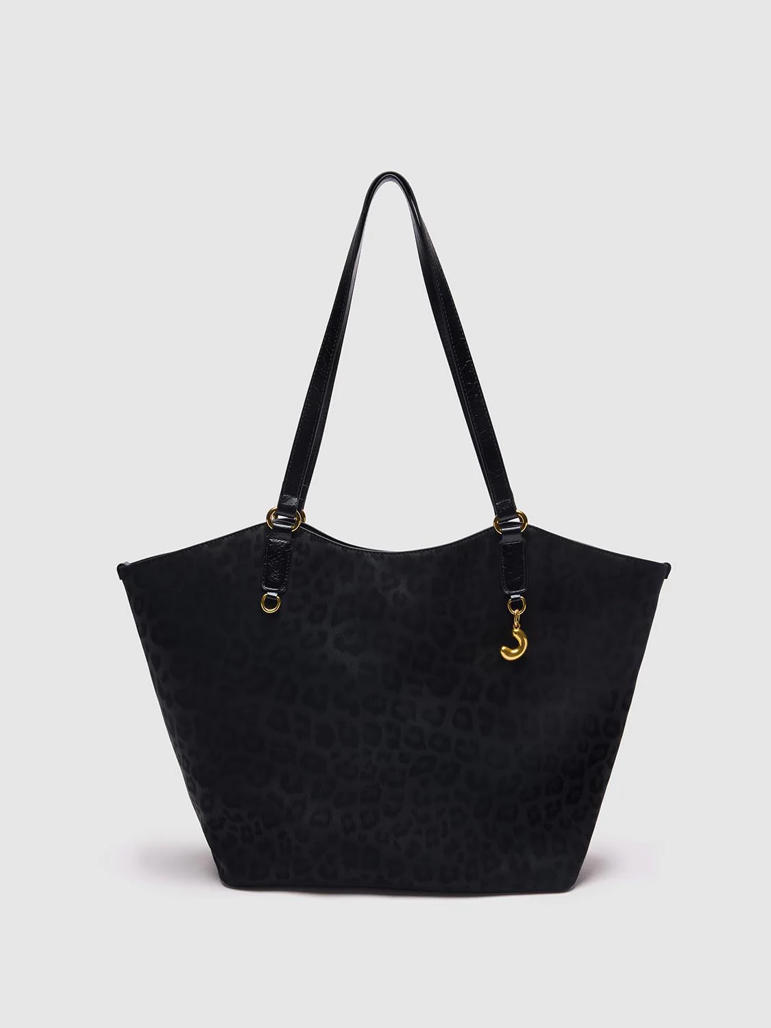 Leopard Print Detail Shoulder Bags